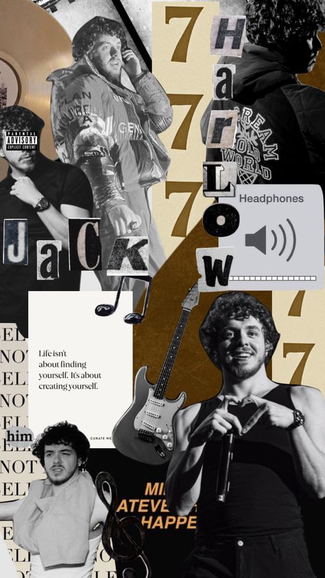 Jack Harlow Desktop Wallpaper, Jack Harlow Wallpaper Collage, Jack Harlow Aesthetic Wallpaper Collage, Jack Harlow Wallpaper, Urban Wyatt, Music Wallpapers, Cute Box Braids, Handsome Jack, Jack Harlow