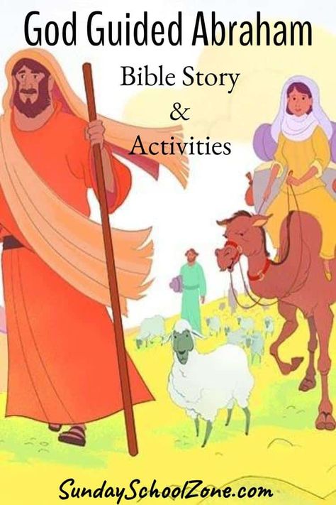 Free God Guided Abraham Bible Activities on Sunday School Zone God Keeps His Promises Craft Abraham, Abraham Bible Story, Abraham In The Bible, Abraham Bible, Sunday School Stories, Sermons For Kids, Abraham And Lot, Story Of Abraham, Bible Crafts Sunday School