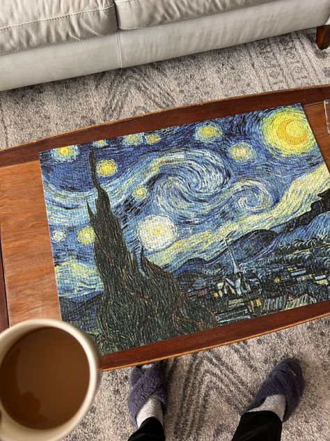 #coffee #instagram #story #puzzle #vangogh #vangoghart #starrynight #aesthetic Art Stories Instagram, A Starry Night Aesthetic, Puzzle Story Instagram, Van Gogh Starry Night Aesthetic, Jigsaw Puzzles Aesthetic, Aesthetic Puzzle, Puzzle Aesthetic, Van Gogh Starry Night Inspired Art, Coffee Instagram Story