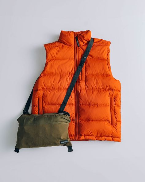 FEATURE McCarthy Convertible Puffer Jacket + Sherman Convertible Puffer Vest. Releasing 12/1. Buffer Vest, Luxury Outdoor Puffer Vest, 70s Puffer Vest, Outdoor Nylon Puffer Vest, Orange Puffer Jacket, Puffer Vest, Men Winter, Convertible, Puffer