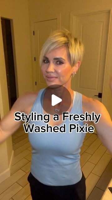 Kate Gosselin Hair Short, Pixie Haircut How To Style, Outfits That Look Good With Short Hair, How To Style A Short Haircut, Styling An Undercut Pixie, Short Pixie Styles For Fine Hair, Flat Iron Pixie Hair, Hair Products For Pixie Style, How To Style A Pixie Haircut Tutorials