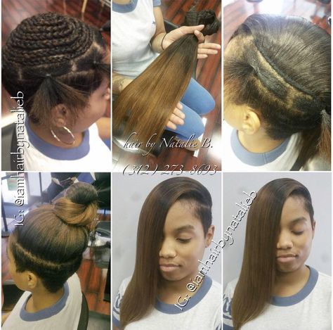 Check out this Traditional Sew-In Hair Weave that I did for my client that had shaved sides! ....Call or text Natalie B. at (312) 273-8693 to schedule your appointment!  FOLLOW ME FOR MORE PHOTOS OF MY WORK! : IG: @iamhairbynatalieb FB: Hair by Natalie B. Sew In With Undercut Black Women, Sew In With Shaved Side And Back, Dominican Hair Salon, Hairstyles With Shaved Sides, Long Hair Shaved Sides, Versatile Sew In, Dominican Hair, Side Shaved, Shaved Side