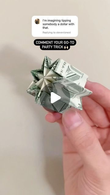 Valentina Balance on Instagram: "This becomes that thing where everyone wants to test the max weight it can hold before crushing #diy how to fold dollar" Dollar Bill Folding, Fun Ways To Fold Money, How To Make A Heart Out Of Money, Money Folding Ideas Easy Step By Step, Folding Dollars Into Shapes, Money Oragami Ideas, Folded Money Gifts Dollar Bills, How To Fold Money, Folded Dollar Bills Easy