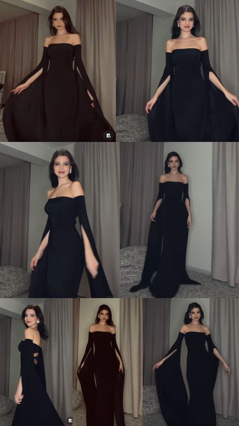 Fancy Date Night Outfit Dresses, Extra Prom Dresses, Prom Dress Sleeves, Long Black Prom Dress, Prom Dress Long Sleeve, Revenge Dress, Olivia Grace, Elegant Outfit Classy, Classy Prom Dresses