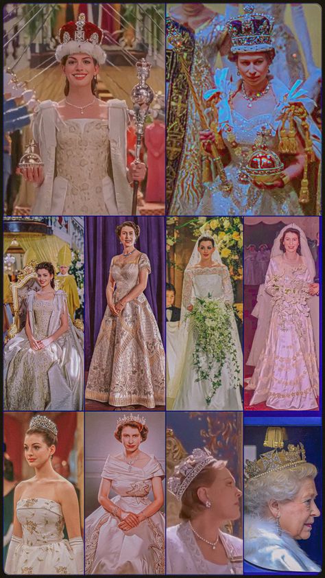 Aesthetic Crown Queens, Royal Palace Aesthetic, Queen Elizabeth Costume, Royal Family Aesthetic, Queen Victoria Dress, Elisabeth 1, Yamato Battleship, Disney Princess Wedding Dresses, Princess Diana Hair