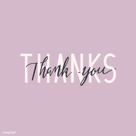 Thank you purple typography vector | premium image by rawpixel.com / Minty  #vector #vectoart #digitalpainting #digitalartist #garphicdesign #sketch #digitaldrawing #doodle #illustrator #digitalillustration #modernart #thanks #thankyou #typography Thank You Purple, Thank You Images Graphics, Thank You Background, Purple Thanksgiving, Purple Typography, Thank You Wallpaper, Thank You Font, Thank You Typography, Animated Emojis