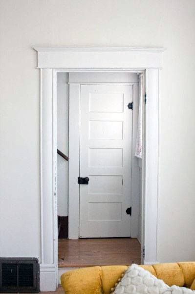 Top 50 Best Interior Door Trim Ideas - Casing And Molding Designs Door Casing Ideas Moldings, Door Trim Ideas Interior, Door Casing Ideas, Interior Door Trim Ideas, Door Trim Ideas, Interior Window Trim, Craftsman Trim, Interior Door Trim, Trim Ideas