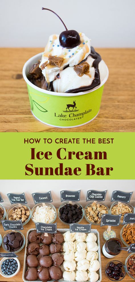 Brownie Sundae Bar Ideas, Sundae Toppings Bar, Sunday Ice Cream Bar, Ice Cream Party Bar Display, Pre Scooped Ice Cream For Party, Christmas Sundae Bar Ideas, Ice Cream Sundae Bar Toppings, Best Ice Cream Toppings, Keeping Ice Cream Cold At A Party