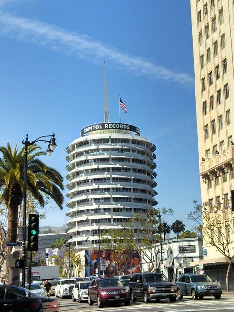 Capitol Records Building Capital Records Building, Interscope Records Building, Lionsgate Portal, Capitol Records, 30th Birthday, Cn Tower, Birthday Ideas, Skyscraper, Portal