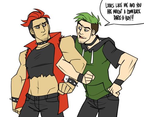 Septiplier Comic, Septiplier Fanart, Antisepticeye Fanart, Markiplier Fan Art, Darkiplier And Antisepticeye, Jack And Mark, Goofy Pictures, Markiplier, Youtubers