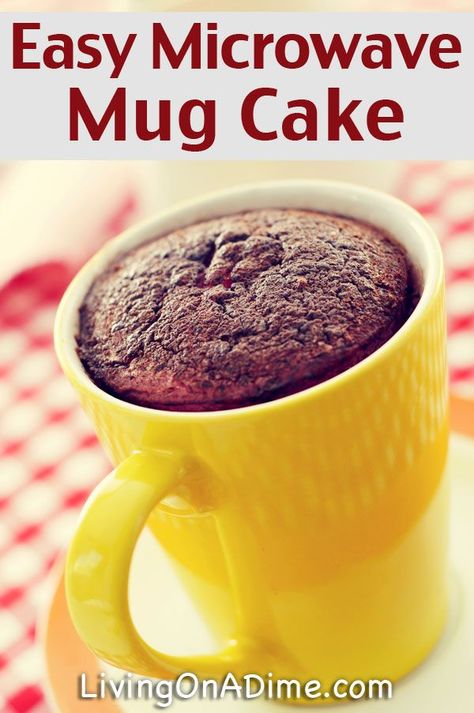 Easy Microwave Mug Cake Recipe Mug Cake Microwave No Butter, Mig Cake Recipe Microwave, Flourless Mug Cake, Banana Mug Cake Microwave Healthy, 5 Minute Chocolate Mug Cake, Coffee Mug Cake, Microvawe Mug Cake, Microwave Cakes, Recipes Microwave