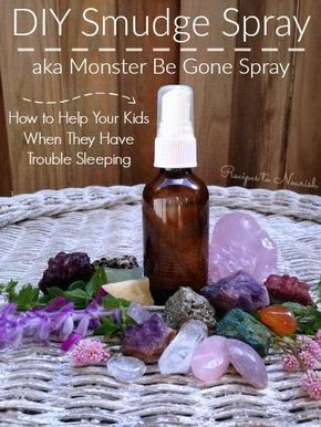 We all need some energy clearing sometimes. Help your kids sleep and rest easy with this DIY Smudge Spray aka Magic Monsters Be Gone Spray. | Recipes to Nourish | Essential oil recipes | Essential oils for sleep | Smudge spray for sleep | Parenting hacks | Natural living | Calming essential oils || #essentialoilsrecipe #parentingtips Monster Spray Recipe, Diy Smudge Spray, Smudge Spray Recipe, Sage Water, Monster Spray, Aura Spray, Oils Essential, Smudge Spray, Aromatherapy Recipes