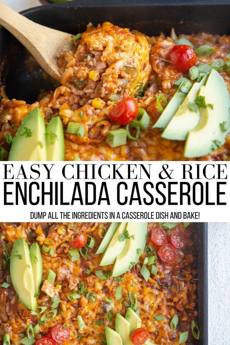 Mexican Casserole Chicken, Meal Prep Casserole, Chicken Enchiladas Mexican, Authentic Enchiladas, Easy Chicken And Rice Casserole, Ground Chicken Casserole, Chicken Cheese Enchiladas, Easy Chicken Enchilada Casserole, Healthy Chicken Enchiladas