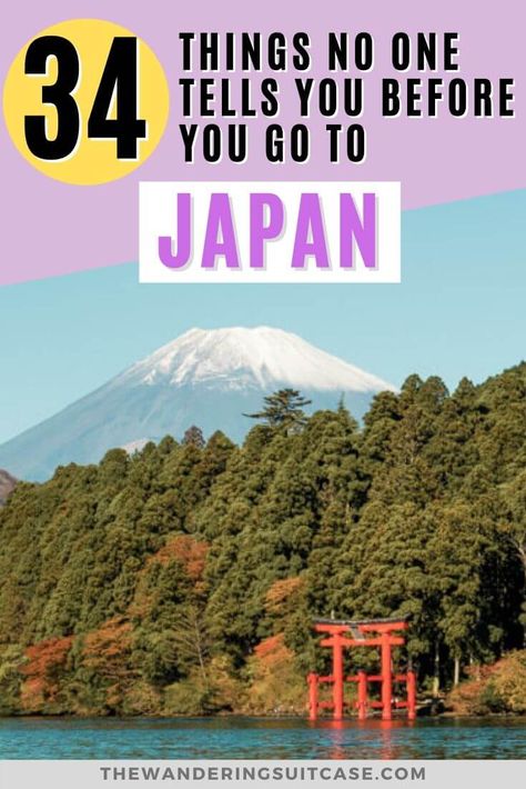 Things you need to know before you go to Japan. Japan travel tips. Everything you need to know about Japan. What no one tells you about visiting Japan. First-timers guide to Japan via @wanderingsuitca Things You Need To Travel To Japan, Visiting Japan Tips, Best Time To Visit Japan, What To See In Japan, Travelling To Japan, Traveling To Japan Tips, Traveling In Japan, Traveling Japan, Japan Tips