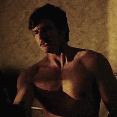 Pedro Pascal in Narcos (2x03) – @psychedelic-ink on Tumblr Pedro Pascal Back, Narcos Pedro Pascal, Pedro Pascal Daddy, Pedro Pascal Tattoo Ideas, Pedro Pascal Joel Miller, Young Pedro Pascal, Pedro Pascal Kissing, Movie Aesthetic, Pedro Pascal Gif