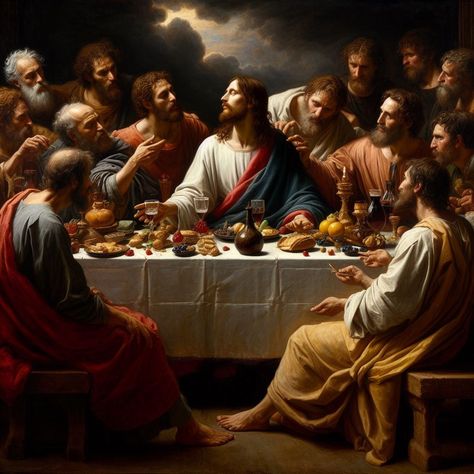 Last Supper Picture, The Last Supper Art, Last Supper Photo, Jesus Pictures Hd, Last Supper Painting, Last Supper Art, The Last Supper Painting, Jesus Last Supper, Christ Centered Relationship