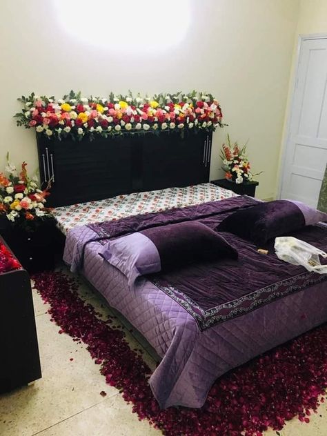 Bed Decor For Wedding Night, Room Decoration For Wedding Night, Bridal Room Decorations Pakistani, Bedroom Decoration For Wedding Night, Room Decoration For Wedding, Wedding Room Decorations Pakistani, Shadi Decoration, Bride Room Decoration Ideas In Pakistan, Bridal Furniture Bedroom Pakistani