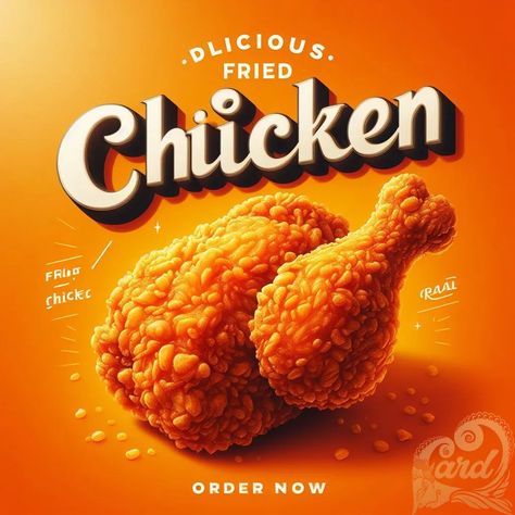 https://card9.com/ai/fried-chicken-promotion-poster Fried Chicken Poster, Fried Chicken Design, Crock Chicken, Chicken Poster, Promotion Poster, Design Restaurant, Bar Design Restaurant, Bar Design, Restaurant Design