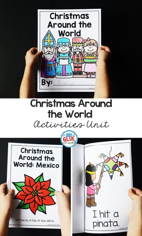 Kids love Christmas and what better way to explore the world we live in than with this Christmas Around the World Crafts and Activities Unit. Kindergarten Culture Activities, Canada Christmas Crafts For Kids, Christmas Theme For Preschool, Holiday Activities Kindergarten, Christmas Around The World Crafts Kids, Brazil Christmas Crafts For Kids, Christmas Around The World Preschool Crafts, Holidays Around The World Crafts For Toddlers, Christmas Around The World Crafts For Toddlers