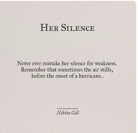 Quotes From Instagram, Relationships Funny, Quotes Strong Women, Her Silence, Quotes Strong, Silence Quotes, Nikita Gill, 25th Quotes, Inspirational Poems