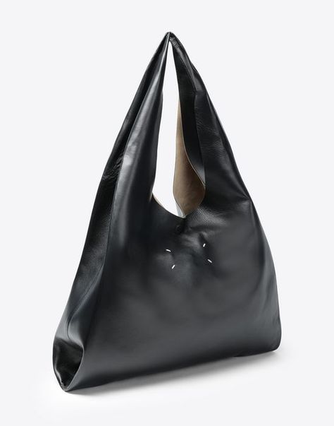 Maison Margiela ‎Leather Shopper ‎ ‎ ‎ ‎Women‎ | Online Official Store Margiela Bag, Dream Wishlist, Jeweled Bag, Bag Design, Mm6 Maison Margiela, Bag Women, Blue Bags, Bag Pattern, Official Store