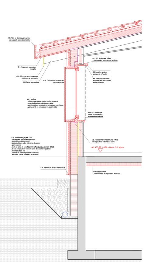 Wood Construction Detail, Wall Section Detail, Construction Details Architecture, Skillion Roof, Wood Roof, Concept Models Architecture, Timber Roof, Joinery Design, Furniture Details Design