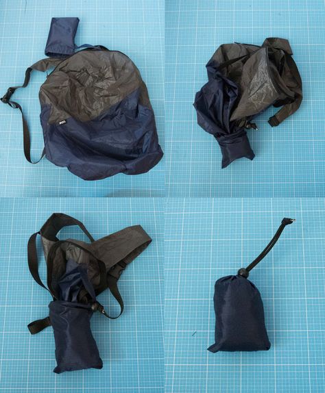 Ultralight Foldable Backpack: 11 Steps (with Pictures) Foldable Backpack Diy, Diy Purses And Bags, Diy Purses, Corporate Gift Ideas, Foldable Backpack, Swag Ideas, Diy Backpack, Foldable Bag, Diy Handbag