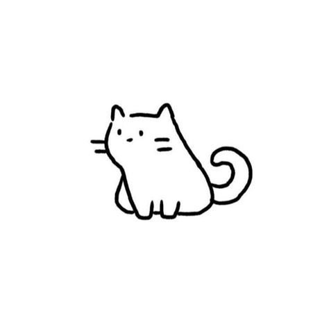 Cat Drawings, A Cat, Black And White, Drawings, White, Black