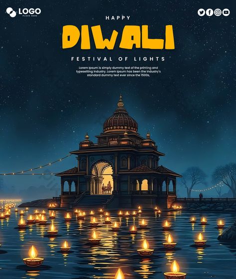 Diwali,PSD,Deepavali,India,diwali diya concept,diwali poster Diwali Poster, Digital Decorations, Flyer Free, Photography Movies, Diwali Diya, Festival Flyer, Diwali Festival, Presentation Video, Psd Template Free