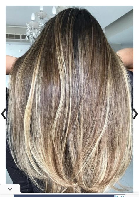 Brown To Blonde Ombré Straight Hair, Bayalage Light Brown Hair Straight, Light Brown Biolage Hair, Brunnete Hair Ideas Colour Caramel, Big Blonde Highlights, T Highlights Hair, Beliage Hair Brown To Blonde, Brunette Hair With Blonde Highlights Straight, Hair Colour Ideas Highlights