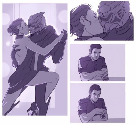 Garrus Vakarian Fanart, Garrus Vakarian X Shepard, Garrus X Shepard Romance, Garrus X Shepard, Mass Effect Aesthetic, Mass Effect Garrus, Mass Effect Funny, Monster Romance, Mass Effect Characters