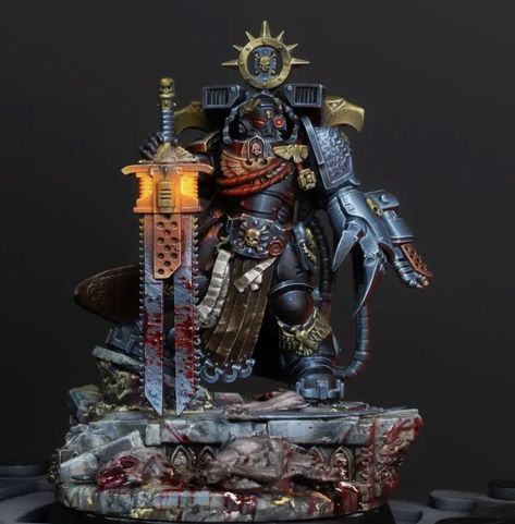 Warhammer Chaos Space Marines, Black Templars 40k, Warhammer Deathwatch, Warhammer Tabletop, Warhammer 40k Space Wolves, Warhammer 40k Blood Angels, Chaos 40k, Marine Paint, Dnd Minis