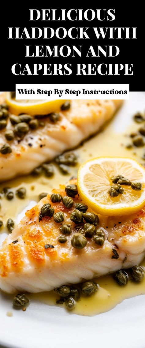 Image for Delicious Haddock with Lemon and Capers Recipe