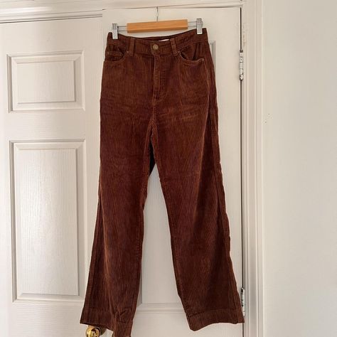 Billabong corduroy brown jeans Buttery soft fit 5’2... - Depop Surfer Girl Style, Surf House, Brown Jeans, Surf Wear, On The Floor, The Floor, Billabong, Jeans Fit