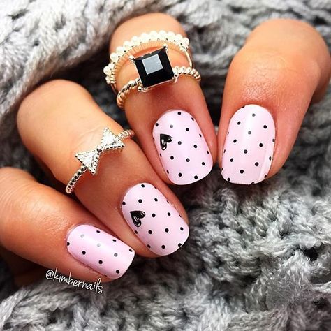 Valentine Nail, Unghie Nail Art, Valentine Nail Art, Valentine Nails, Nail Designs Valentines, Diy Valentine, Dots Nails, Super Nails, Gel Nail Art