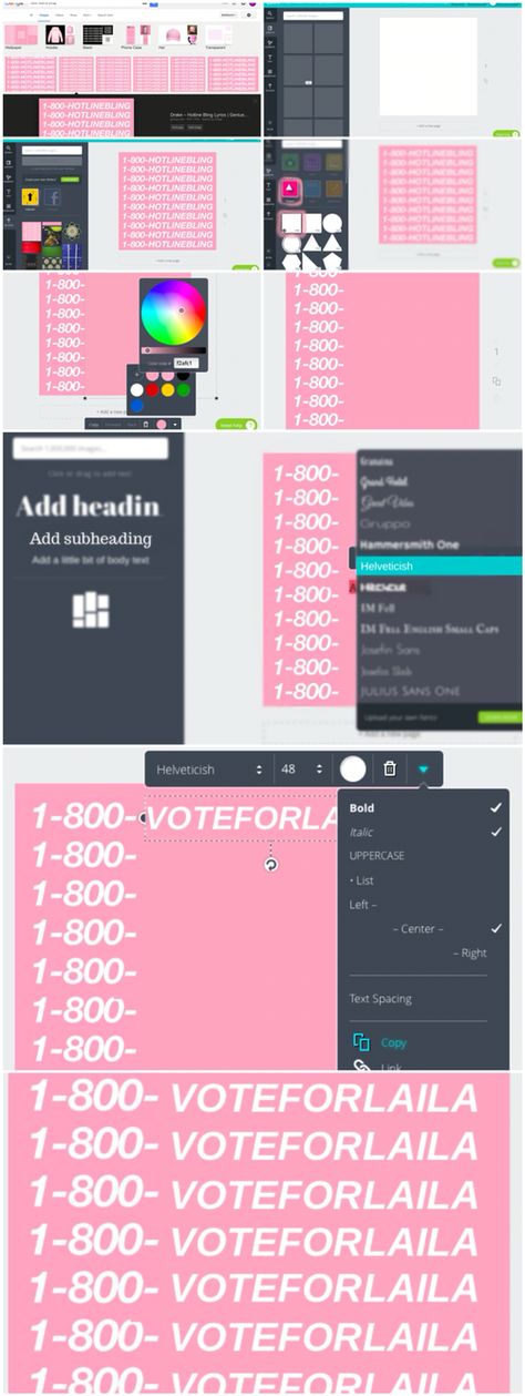 how to make this campaign: 1. find original drake album cover 2. Go to the website Canva.com & pick social media design  3. Insert album cover  4. Go to shapes and pick the square  5. Drag square over "hotlinebling" text & change the color of the square to f2afc1 to match the org. background  6. Go to Text & add subheading with the font Helviticish size 48  7. Make sure font is BOLD, italic, upper case, & white 8. Copy and paste the text you want to line up w/ 1-800-  9.  you're finished! Album Cover Student Council Posters, Canva Campaign Poster, Prom Campaign Ideas Social Media, Homecoming Slogans, Hoco Campaign, School Campaign Posters, Stuco Ideas, Drake Album Cover, Drake Album