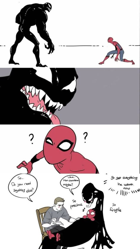 Eddie Brock, Superfamily Avengers, Venom Comics, Deadpool And Spiderman, Funny Marvel Memes, Marvel Venom, Avengers Comics, Marvel Avengers Funny, Dc Memes