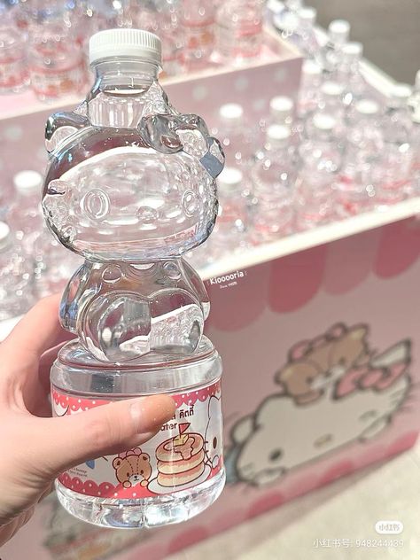 #cute #hellokitty #coquette Hello Kitty Water Bottle, Kitty Items, Mushroom Jewelry, Interesting Products, Kitty Stuff, Baby Pink Aesthetic, Cute Snacks, Asian Foods, Pretty Drinks