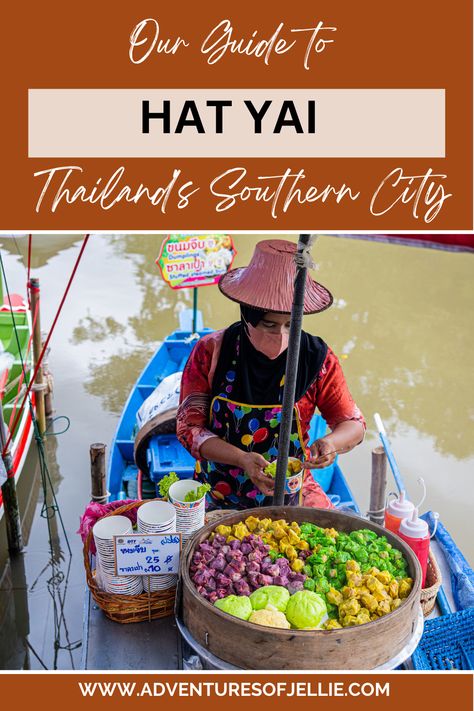 Hat Yai is Thailand’s largest southern city and is chock full of excellent markets, famous fried chicken and gorgeous street art. Read on to see our guide to Hat Yai and why this city should be on your southern Thailand travel itinerary. Hat Yai Thailand, Thailand Travel Itinerary, Hat Yai, Modern Coffee Shop, Thai Travel, 1 Day Trip, Places To Visit In Thailand, Best Thai Food, Thailand Itinerary