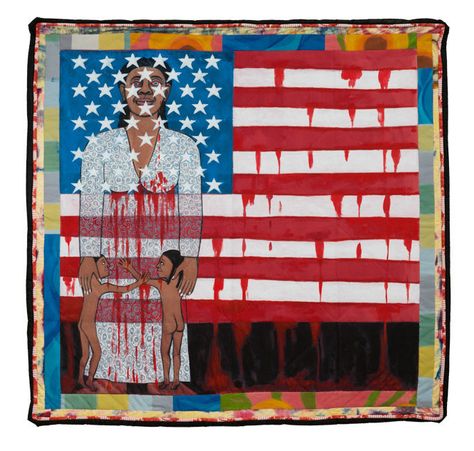 ARTGENCE - Artwork on Instagram: “Faith Ringgold "The Flag is Bleeding #2 (American Collection #6)" 1997 Acrylic on canvas, painted and pieced border Faith Ringgold…” Faith Ringgold Art, Faith Ringgold, Art Basel Miami, America Art, Feminist Art, Art Basel, Art Architecture, Traditional Paintings, African American Art