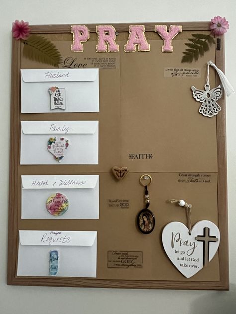 Project Poster Board, Prayer Box Ideas, Prayer Board Ideas Creative, Vision Board Prayer, Diy Prayer Board, Bible Project, Project Poster, Prayer Room Ideas, Study Plans