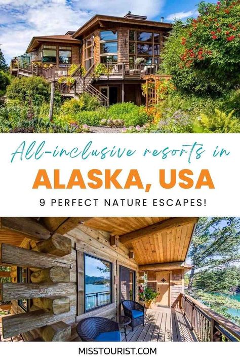 Alaska Honeymoon Resorts, Alaska Vacation Ideas, Alaska Honeymoon, Alaska Family Vacation, Waterfall Resort, Resorts Usa, Alaska Life, Alaska Cabin, Bnb Ideas