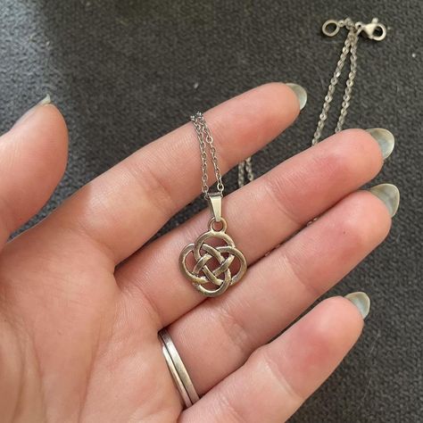 Celtic knot necklace Pm with any questions or... - Depop Celtic Jewellery, Celtic Knot Jewelry, Celtic Knot Necklace, Celtic Necklace, Irish Jewelry, 2025 Vision, Celtic Jewelry, Knot Necklace, Celtic Knot