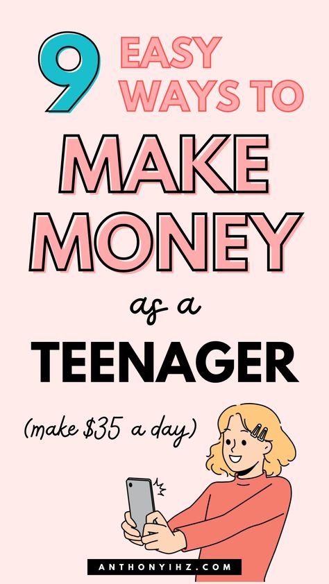 Are you looking for the best job apps for teenagers to make money online? Need some well paying online part time jobs for teenagers? Look no more, I have compiled the best money making tips for teens to make extra money weekly, daily, or monthly. Check out these 9 easy ways to make money as a teenager. These money making techniques for teens also include best apps and websites that pays teens, plus ways teens can earn money from home Making Money Teens, Earn Money Online Free, Online Jobs For Teens, Apps For Teens, Easy Ways To Make Money, Money Saving Techniques, Money Apps, Teen Money, Online Writing Jobs