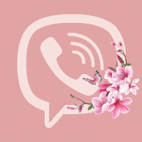 Pink Viber Icon, Viber Icon Pink, Viber Icon, Apps Design, Messaging App, Iphone Icon, App Icon, App Design, Iphone