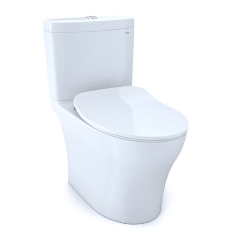 Aquia® IV Dual-Flush Elongated Two-Piece Toilet with High Efficiency Flush Washlet® Ready Toilet With Cefiontect (Seat Included) Skirted Toilet, Toto Washlet, Toto Toilet, Dual Flush Toilet, Ceramic Glaze, Flush Toilet, One Piece Toilets, Toilet Cleaning, Bowl Designs