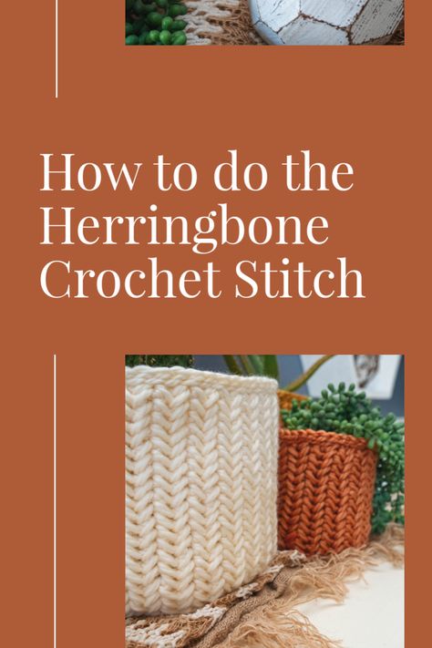 Crochet Herringbone Stitch In The Round, Herringbone Stitch In The Round, Herringbone Crochet Stitch Tutorial, Herringbone Crochet Stitch, Cool Crochet Stitches, Crochet Herringbone Stitch, Crochet Stitches Round, Herringbone Crochet, Crochet Herringbone