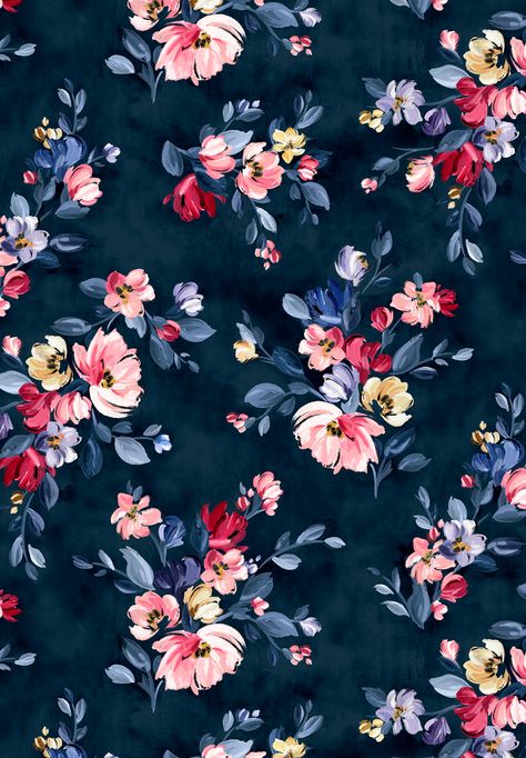 Floral Digital Prints Design, Floral Textile Prints Design, Flower Pattern Fabric, Floral Print Design Pattern, Floral Background Wallpapers, Floral Textile Prints, Flower Print Wallpaper, Flowers Textile Design, Floral Fabric Prints