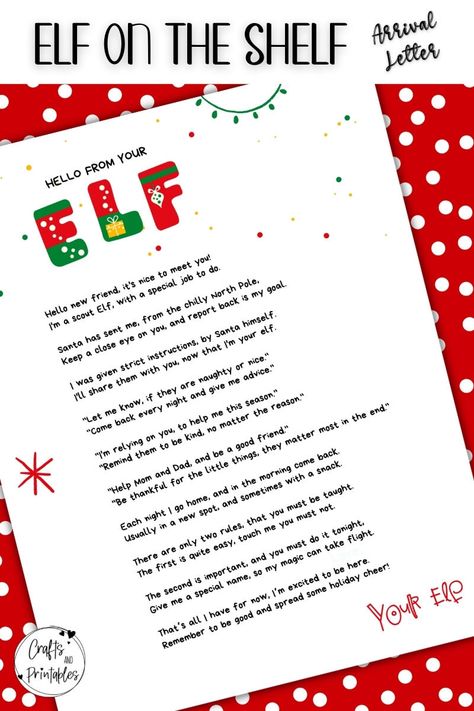 First Year Elf On The Shelf Arrival Letter, Elf On The Shelf Naming Letter, Elf On The Shelf Initial Arrival, New Elf Letters To Kids Free Printable, Elf On The Shelve Arrival Letter, New Elf Arrival Letter, Elf On The Shelf Introduction Ideas First Time, Elf On The Shelf Arrival First Time, Elf On The Shelf Arrival Letter First