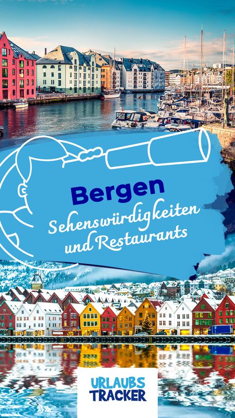 Bunte Häuschen umgeben von der rauen Landschaft Norwegens: Bergen ist die zweitgrößte Stadt des Landes und unbedingt eine Reise wert! Eingebettet in hohe Berge und tiefe Fjorde sieht Bergen im Sommer und Winter sehr idyllisch aus. Du möchtest wissen, was Du in Bergen erleben kannst und welche Geheimtipps und Insider Du auf keinen Fall verpassen darfst? Alle Tipps für Deine Reise nach Bergen findest Du in meinen Reisetipps.   #urlaubstracker #urlaubstipps # reisetipps #bergen #norwegen Beautiful Norway, Bergen Norway, Visit Norway, Globe Trotter, Beautiful Nature, Norway, Holland, Beautiful Places, Camping